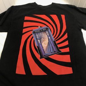 BBC DOCTOR WHO Tardis Vortex T-Shirt Size M